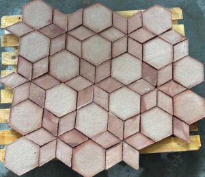 Mosacio terracota estrella 6 puntas 01